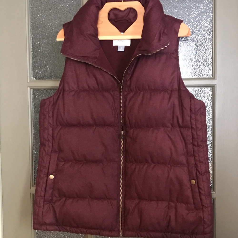 Old Navy Red Quilted Puffer Vest